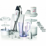 Bamix SwissLine Superbox - 200W Stick Blender, 4 Blade & SliceSy Attachments & Wet/Dry Processor