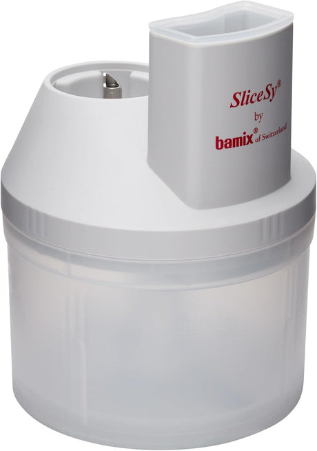 Bamix SwissLine Superbox Professional Immersion Blender 350W, includes 3x Blade Attachments, Wet/Dry Processor, SliceSy Attachments and Bench Stand, L