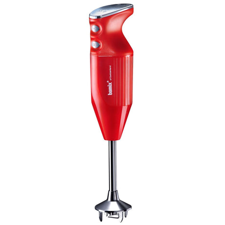 Bamix 350W Maxx Immersion Stick Blender Red + FREE Wet/Dry Processor (Swiss)