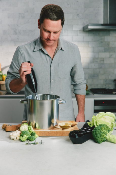 Bamix Cordless Plus Handheld Stick Blender - Black (Stainless Steel & Made in Switzerland)