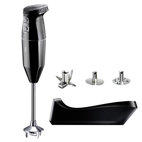 Bamix Cordless Plus Handheld Stick Blender - Black (Stainless Steel & Made in Switzerland)