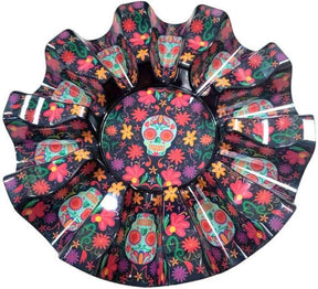 Prepara Ten 10 Mexican Taco Holder Carousel Tray - Day of the Dead