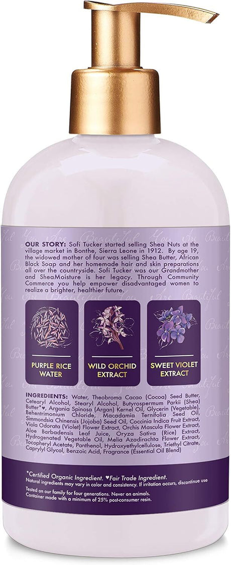 3x Shea Moisture 370ml Purple Rice Water Strength + Colour Care Conditioner (Bulk Pack)