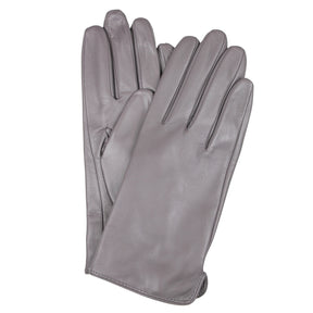 Dents Womens Classic Leather Gloves - Charcoal (Warm Soft Smooth Grain)