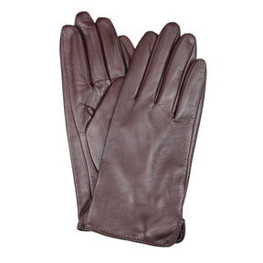 Dents Womens Classic Leather Gloves - Chocolate (Warm Soft Smooth Grain)