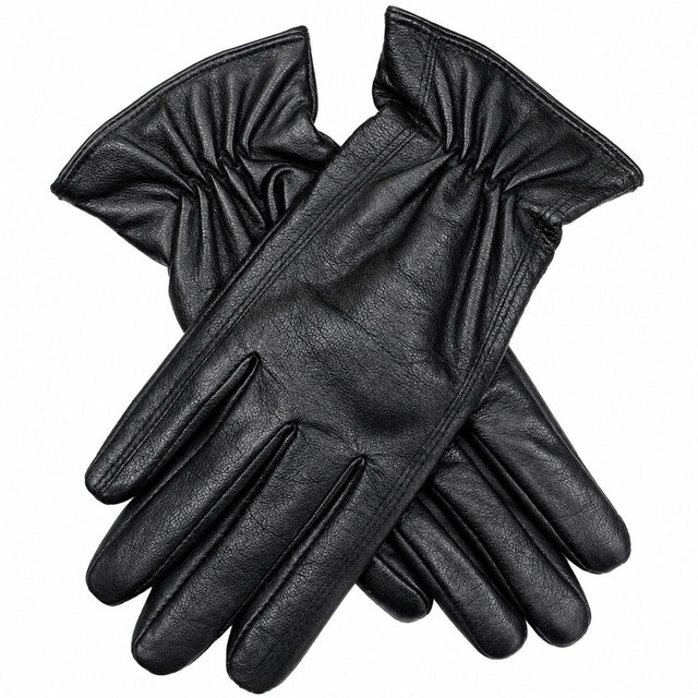 Womens Premium Kangaroo Leather Gloves 100% Wool Lined Winter Warm - Black