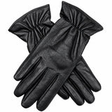 Womens Premium Kangaroo Leather Gloves 100% Wool Lined Winter Warm - Black