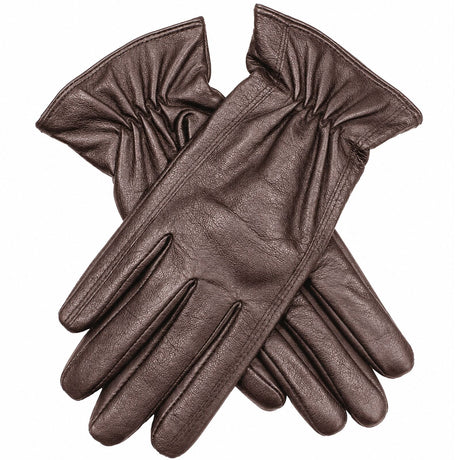 Dents Womens Premium Kangaroo Leather Gloves - Chocolate (100% Wool Lined for Winter)