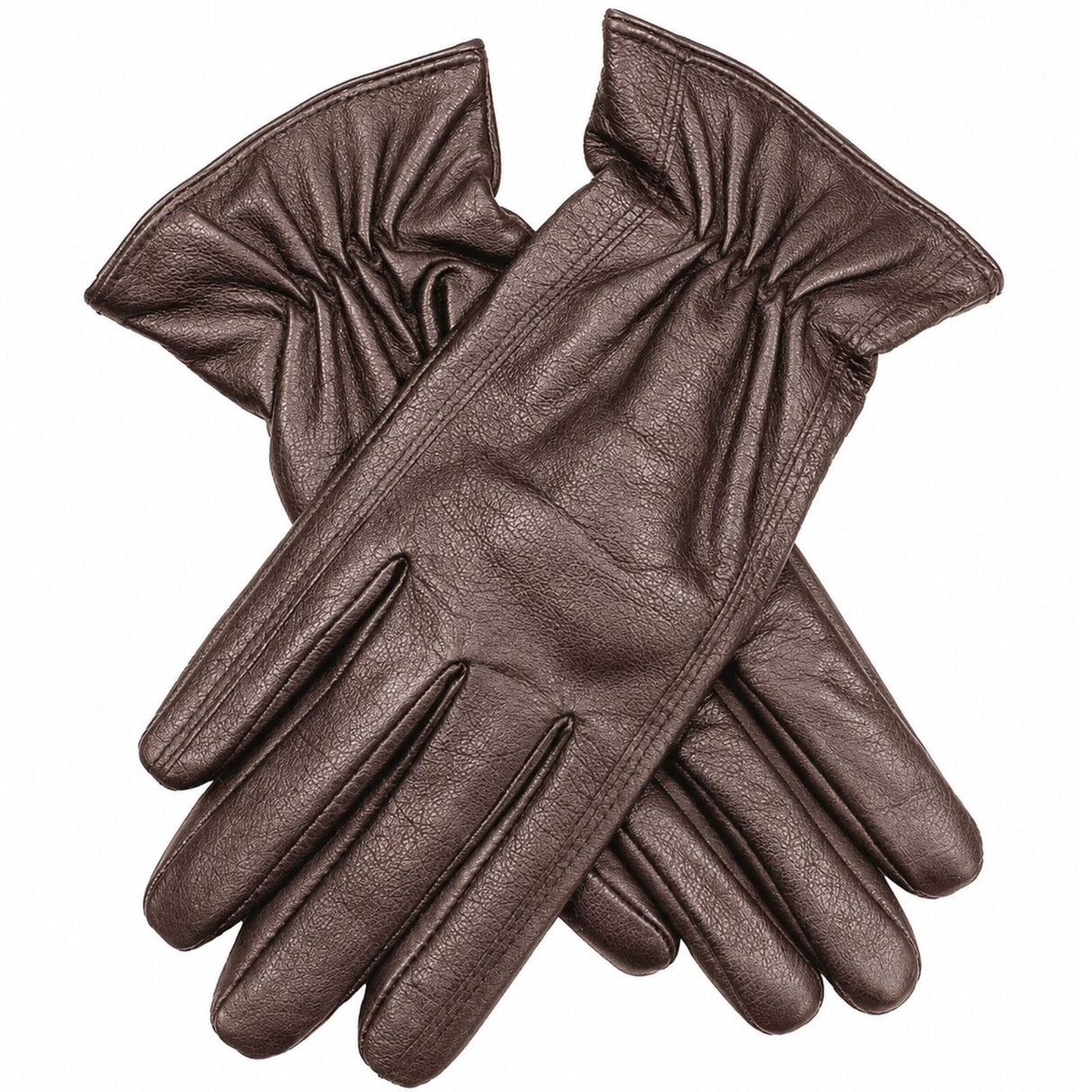 Dents Womens Premium Kangaroo Leather Gloves - Chocolate (100% Wool Lined for Winter)