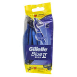 GILLETTE 10-Pack Blue II Disposable Razors + 1 Mach 3