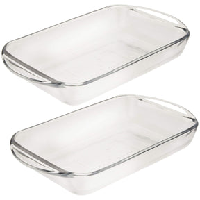 2x Anchor Hocking Fire-King Rectangular Baker 28x20cm - 2 Litre Capacity