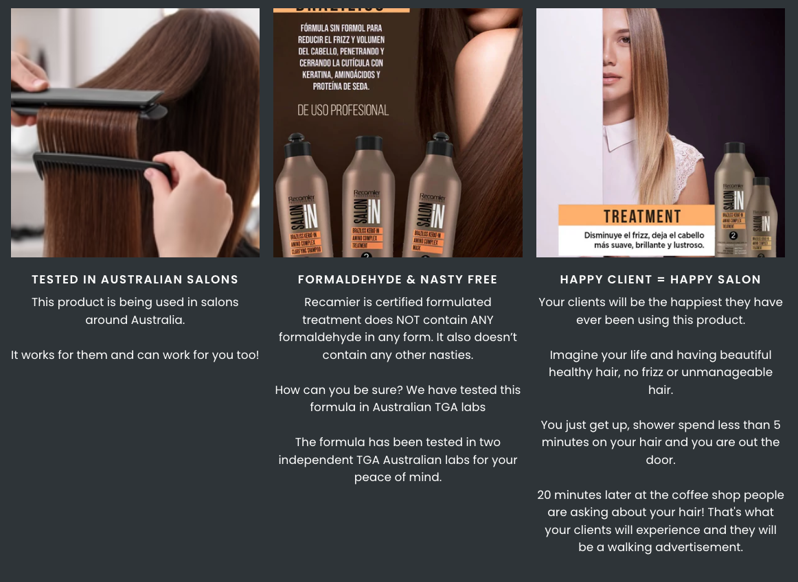 Recamier 1L Pure Keratin Clarifying Shampoo - Smoothing & Straightening (Step 1)