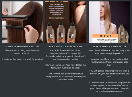 Recamier 1L Pure Keratin Clarifying Shampoo - Smoothing & Straightening (Step 1)