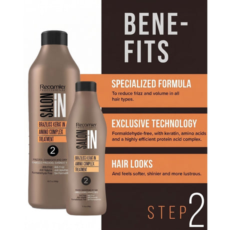 Recamier 1L Pure Keratin Treatment - Smoothing & Straightening (Step 2)