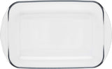 2x Anchor Hocking Fire-King Rectangular Baker 33x22cm 3L