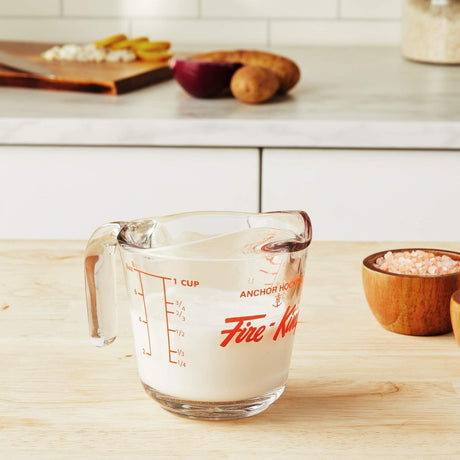 2x Anchor Hocking 250ml/1-Cup Glass Measuring Jug Small - Clear