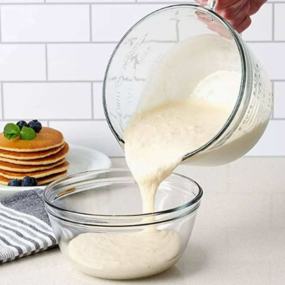 Anchor Hocking 2L/8-Cup Glass Batter Bowl Measuring Jug - Clear