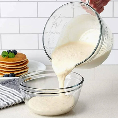 Anchor Hocking 2L/8-Cup Glass Batter Bowl Measuring Jug - Clear