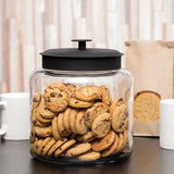 Anchor Hocking Montana Jar w/Black Lid 22x17.5cm - 2.9L