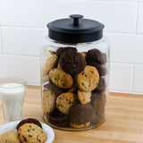 Anchor Hocking Montana Jar with Black Lid 34×21.5cm 9.5L