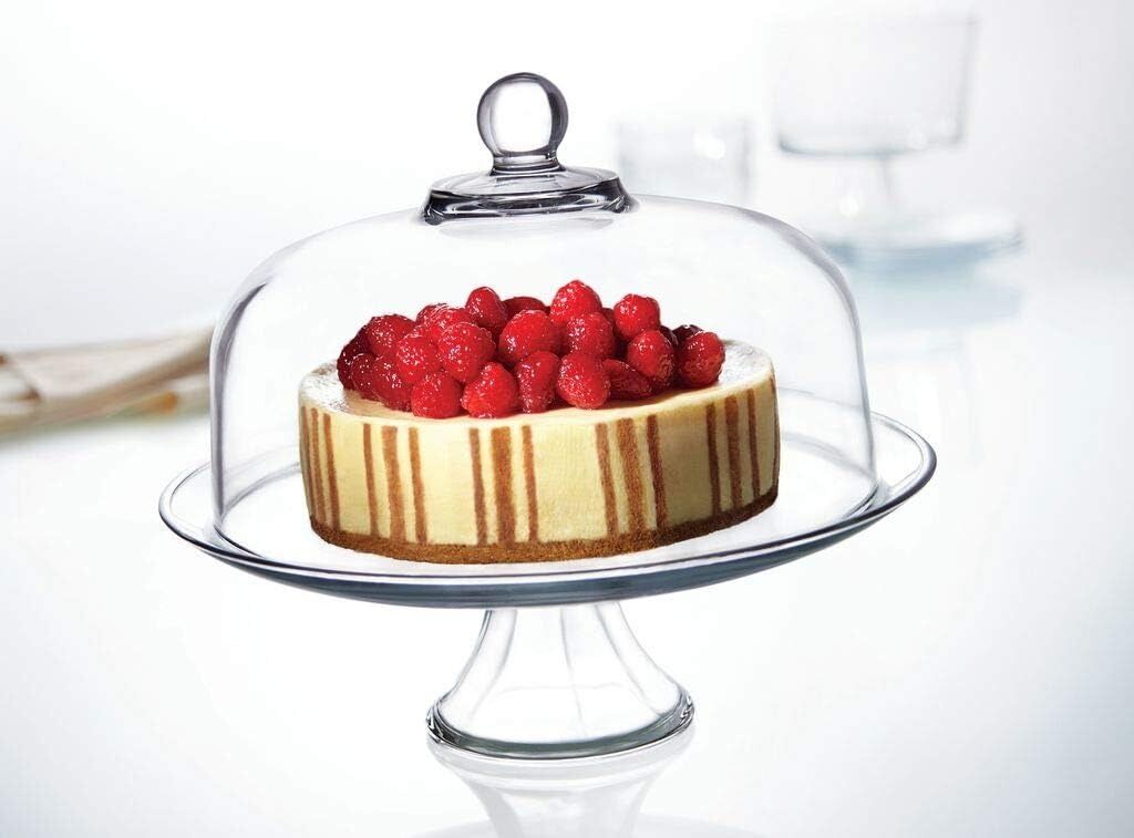 Anchor Hocking 28.5cm Glass Presence Cake Serving Stand w/ Dome Set - Clear