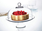 Anchor Hocking 28.5cm Glass Presence Cake Serving Stand w/ Dome Set - Clear