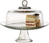 Anchor Hocking 28.5cm Glass Presence Cake Serving Stand w/ Dome Set - Clear
