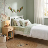 Renee Taylor Jamie 250TC Cotton Percale Sheet Set - Green Check (OEKO-TEX Certified)