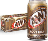 12x A&W Root Beer Original Soft Drink Soda Cans 355ml (Made in USA)