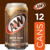12x A&W Root Beer Original Soft Drink Soda Cans 355ml (Made in USA)