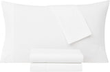 FRYE 3-Piece Single Bed Sheet Set Cotton/Linen Blend in White (US Twin)