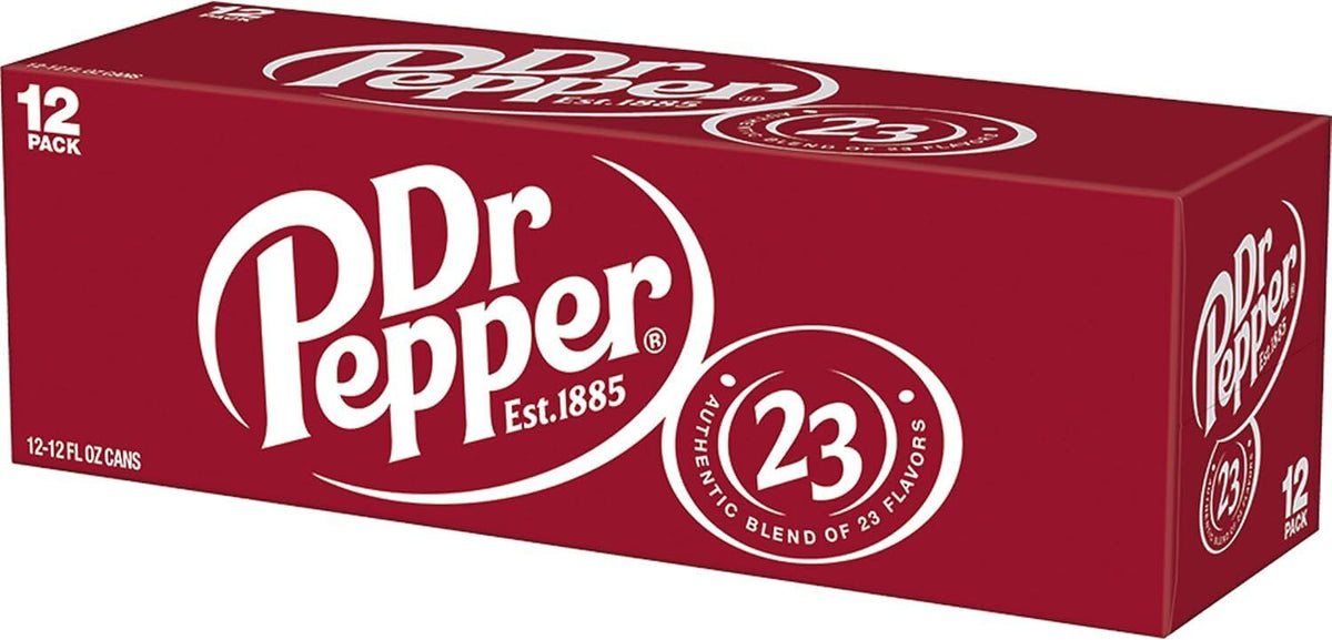 12x Dr Pepper Original Soft Drink Soda Cans 355ml (Made in USA)