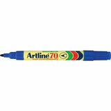 12x Artline 70 1.5mm Permanent Marker - Bullet Nib - Blue (Bulk Pack)