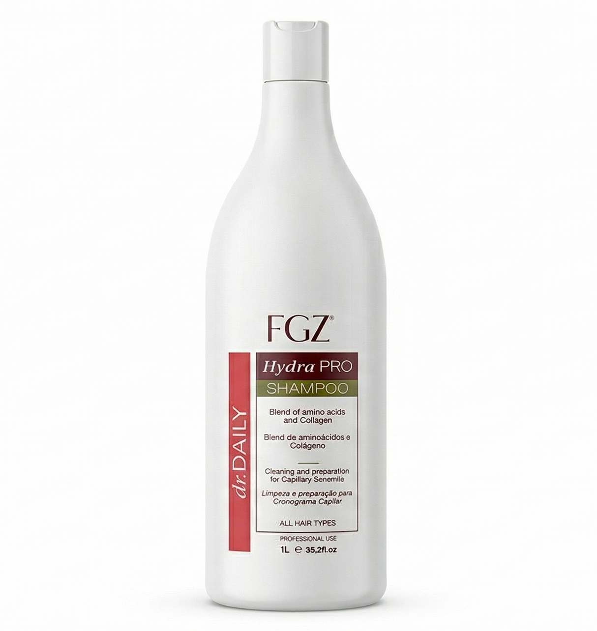 FGZ Hydra Pro Shampoo 1L - Amino Acids, Collagen & Silk Protein (Keratin & Nanoplasty Safe)