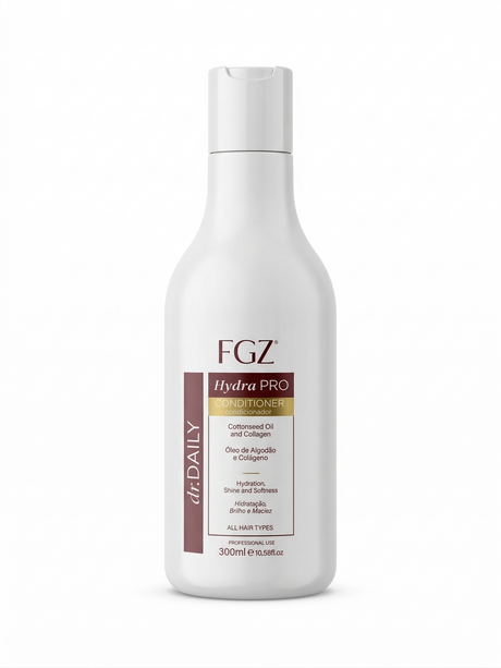 FGZ Hydra Pro Conditioner 300ml - Cottonseed Oil & Silk Protein (Keratin & Nanoplasty Safe)