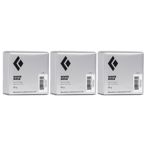 3x Black Diamond White Gold Loose Climbing Chalk Block - 56g (Bulk Pack)