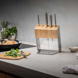 Global Katana 6-Piece Knife Block Set (Bamboo) - Japanese Knives