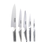 Global Katana 6-Piece Knife Block Set (Walnut) - Japanese Knives