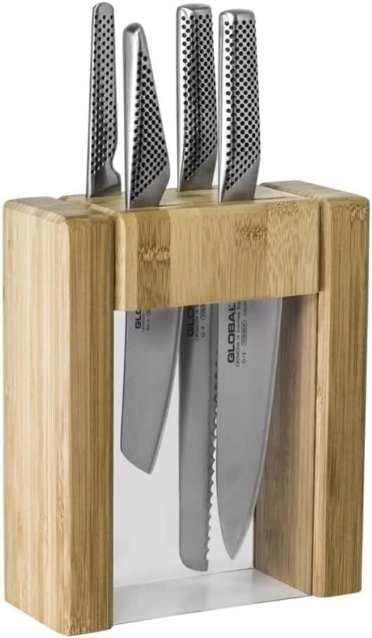 Global Ikasu 5-Piece Knife Block Set - Japanese Knives