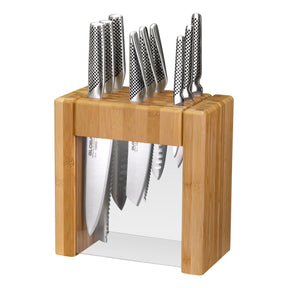 Global Ikasu X 10-Piece Knife Block Set - Japanese Knives