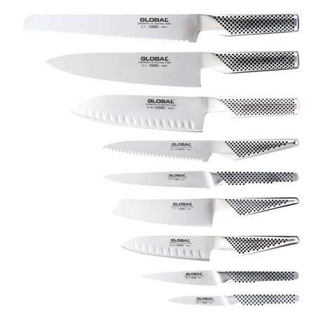 Global Ikasu X 10-Piece Knife Block Set - Japanese Knives