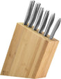 Global Kyoto 7-Piece Japanese Knife Block Set Bamboo Storage Block - Made in Japan