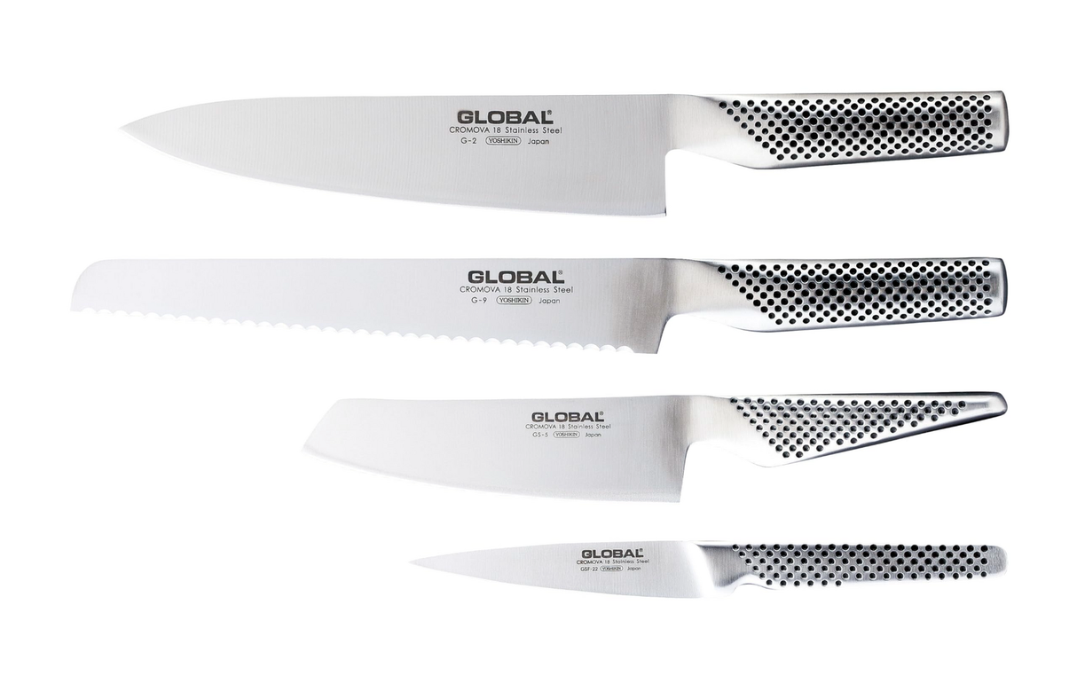 Global Nagoya 5-Piece Japanese Knife Block Set - Made in Japan