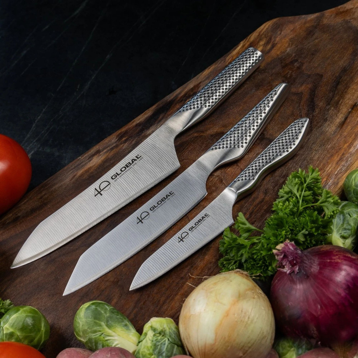 Global 40th Anniversary 3-Piece Knife Set - Japanese Knives