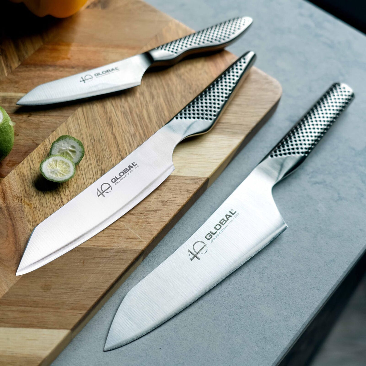 Global 40th Anniversary 3-Piece Knife Set - Japanese Knives