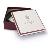 Dents Mens Lined Leather Sleek Belt with Gift Box in Black