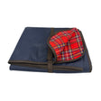 Jacaru 8003LE 100% Cotton Oilskin Picnic Blanket - Navy Limited Edition (Water Resistant 225 x 145cm Tartan Back) - Navy