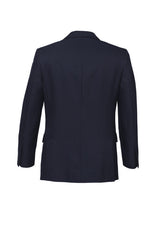 Mens 2 Button Classic Plain Suit Jacket Bamboo Blend Business Wedding - Charcoal