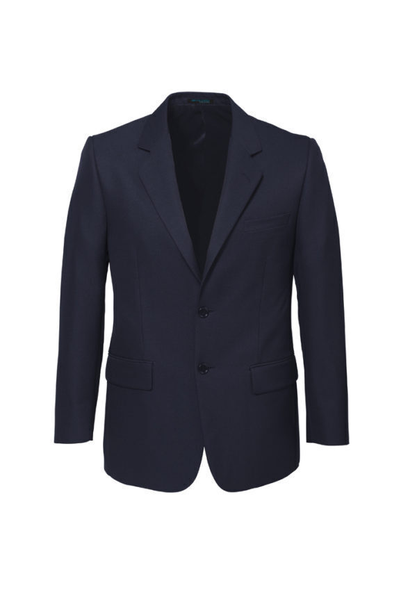 Mens 2 Button Classic Plain Suit Jacket Bamboo Blend Business Wedding - Charcoal