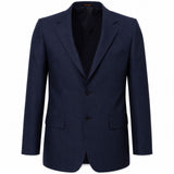 Biz Corporates Mens Single Breasted 2 Button Pinstripe Suit Jacket - Navy (Work Blazer)